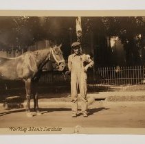 Lawrence Worlds and his horse