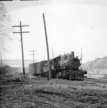 PCRR #16 Switching cars at brick plant in Renton March 31, 1951