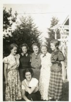 Eileen Douglas, Ina Foss, Sally Lou Miller, Roberts Schmidt, Bernette Engebretson, and Margaret Waldron