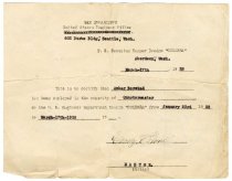 Letter, Form - Side 1