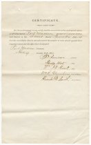 Certificate - side 1