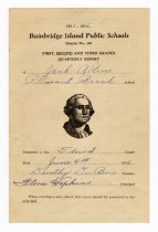 Report Card - side 1