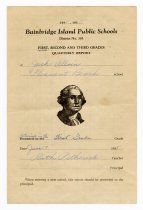 Report Card - side 1