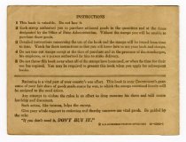 Ration Book - side 2