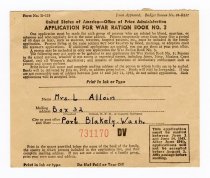 Ration Book - side 2