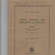 Dyking, Drainage, and Irrigtion Commission Report