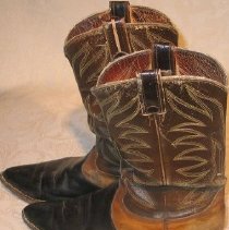 Slim Haugen's boots