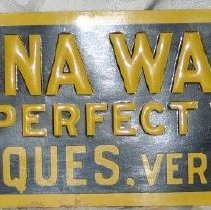 Sign 'Regina Watch for Perfect Time'