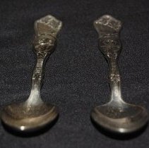 Two silver spoons