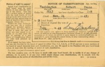 Classification Notice, Military Draft