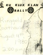 Ku Klux Klan rally notification