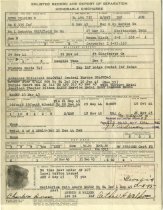 Certificate, Honorable Discharge