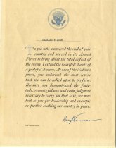 Gratitude, Certificate