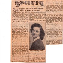 Georgette Sawaya-Najib Hadad wedding announcement