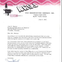 June 8, 1960 peace offer from KCSJ