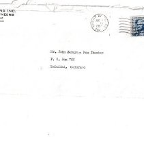 1967 Survey and Invoice Mailing Envelope