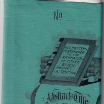 Abstract of Title Cover