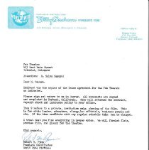 1966 letter from Billy Graham Evangelistic Films