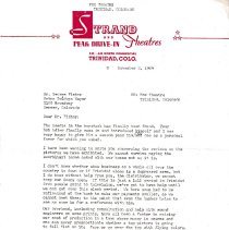draft of letter to MGM, Nov. 1964 page 1