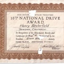 Fox Inter-Mountain Theatres Award