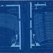 Architectural Drawing Main Floor and First Balcony Levels