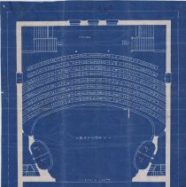Architectural Drawing First Balcony Level with Boxes Crossed out