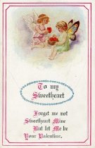 "To My Sweetheart" Postcard