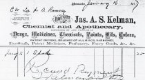 James Kelman Invoice to St. Paul's Church;1877