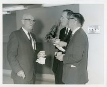 3 men at opening of new wing York County Hospital; 1964