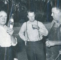 3 men at Barbeque Dinner in Angwin