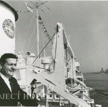 Dr. Walsh onboard the SS HOPE