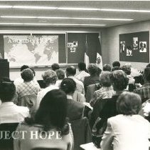 Bill Walsh, addressing alumni reunion "the role of HOPE Center"