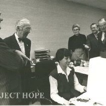 Dr. Walsh with Dolly Cole , Ritter Shumway members of  the Board of Directo