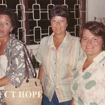 June 1986 - Kay Libbas, Joanne Jene, Debra El Anani (Reister) in Grenada