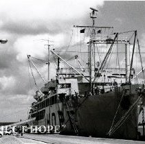 Dockside SS HOPE in Maceio, Brazil, 11th medical Teaching-treatment mission