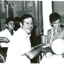 Dr. Walsh with young pediatric patient.