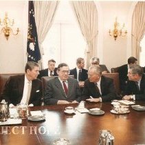 President Reagan, ?, ? Dr. Walsh at  White Houtse