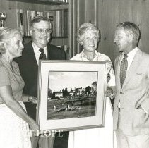 Clark Courier Presentation; ?, Dr. Walsh, Mrs. Walsh, ?