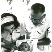 Olga Verduzco and Dr. Teague Chisholm with patient