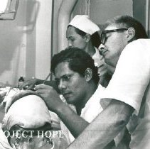 Dr. Miller, far right, HOPE dentist on rotation #4 with counterpart