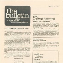 the bulletin April 1979, Vol2, No. 1, Page 1