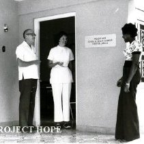 Dr Morrow, Patsy Lee Charles and Irma Forbes