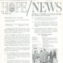 HOPE/NEWS September/1963  page 1
