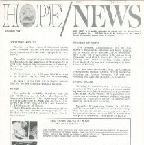 HOPE/NEWS September/1963  page 1