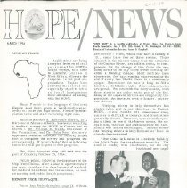 HOPE/NEWS March/1964 page 1
