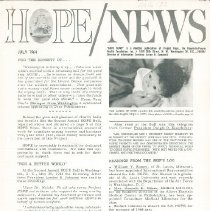 HOPE/NEWS July 1964 page  1