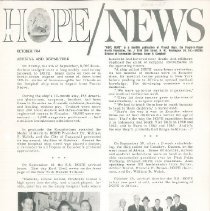 HOPE/NEWS October/1964 page 1