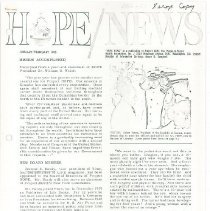 HOPE/NEWS January/February/1965 page 1