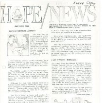 HOPE/NEWS May/June 1965 page 1