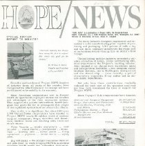 HOPE/NEWS Special Edition Report to Industry page 1